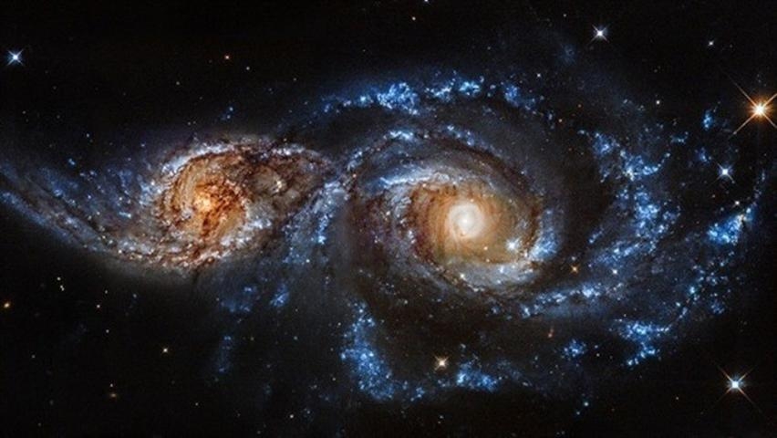 Impresionante choque de dos galaxias captado por la NASA
