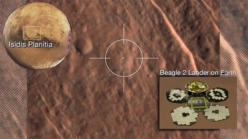 Encuentran en Marte una nave espacial británica pérdida desde 2003