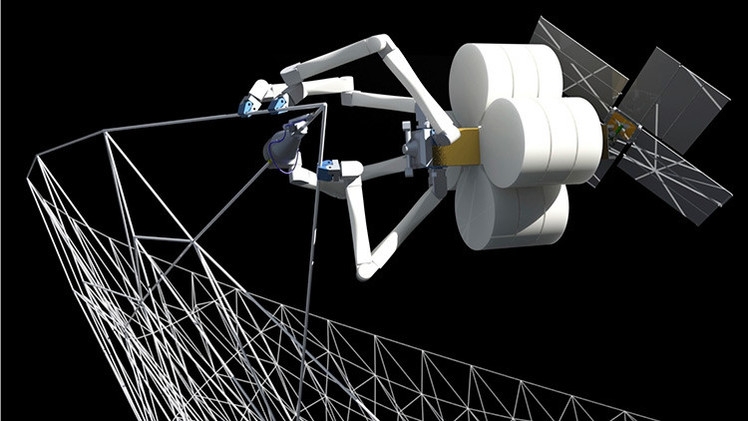 Arañas-robot de la NASA “tejerán” grandes estructuras espaciales en órbita