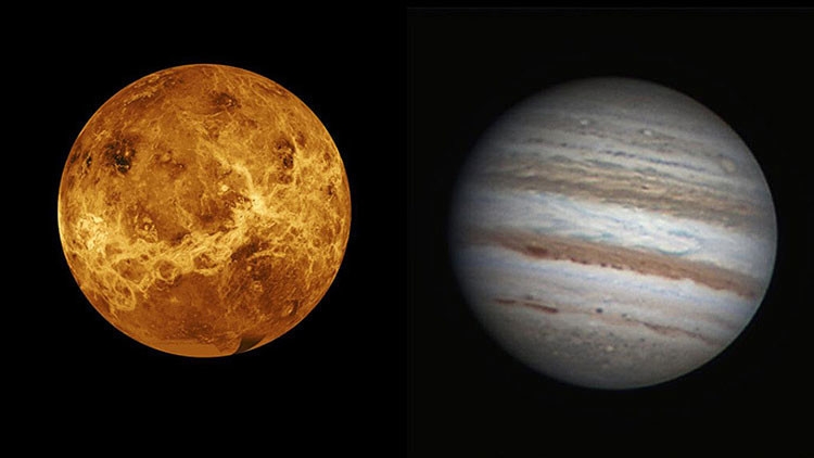 Espectacular “estrella de Belén” formada por Júpiter y Venus