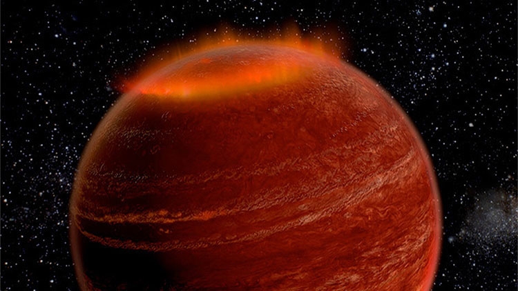 Revelan la primera aurora gigante fuera del Sistema Solar